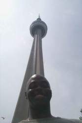Kevin in front of the CN Tower