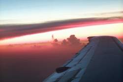 Sunset from 37,000 feet