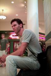 Newspaperless, in the mall