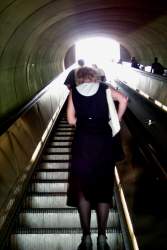 Coming out of the depths of the subway