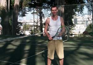 On the tennis court