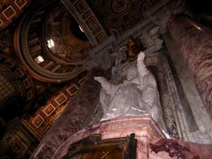 A massive statue