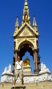 The Albert Memorial across the street from the Hall