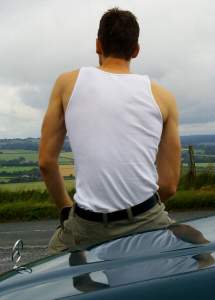 Stopping to admire the breadth of the countryside