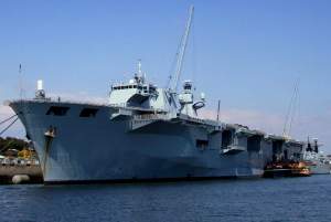 HMS Ocean, one of the biggest ships in the Royal Navy