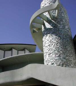 The Japanese Pavillion (I think it's called) at the LACMA. Very Fred Flinstone.