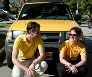 I always like my friends and my car to be color-coordinated.