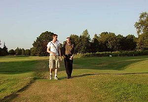 Walking with Rob near sunset