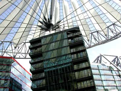 Detail of the Sony Center