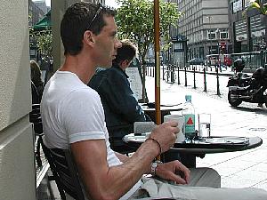 Outside Starbucks
