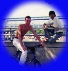 Keith, the Demon Biker of Philly, with Guillermo